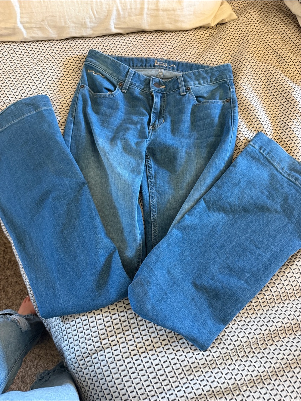 Kimes Ranch Light Blue Flare Jeans for Women